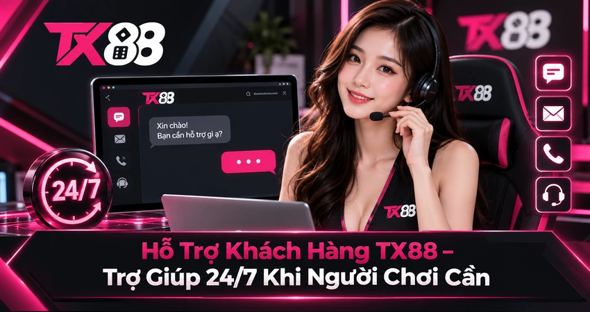 Hỗ Trợ Khách Hàng TX88 – Trợ Giúp 24/7 Khi Người Chơi Cần